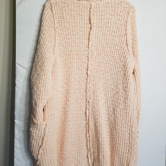 Free People Chunky Knitted Open Flow Jacket/Cardigan/Sweater Sz SP - Picture 5 of 8